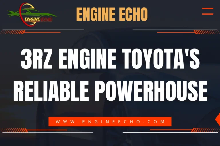 3RZ Engine: Toyota's Reliable Powerhouse - Engine Echo website banner with logo and headline.