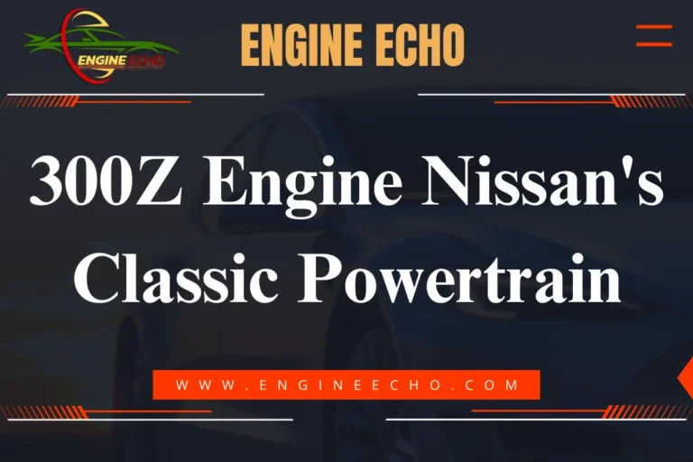 Banner image featuring the title '300Z Engine: Nissan's Classic Powertrain' with a sleek car silhouette in the background, highlighting Nissan's iconic sports car.