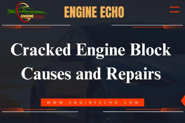 Cracked Engine Block Causes and Repairs - Engine Echo Logo with Website URL www.engineecho.com